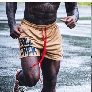 MUAY THAI SHORTS (MID THIGH CUT) V2 - OLIVE